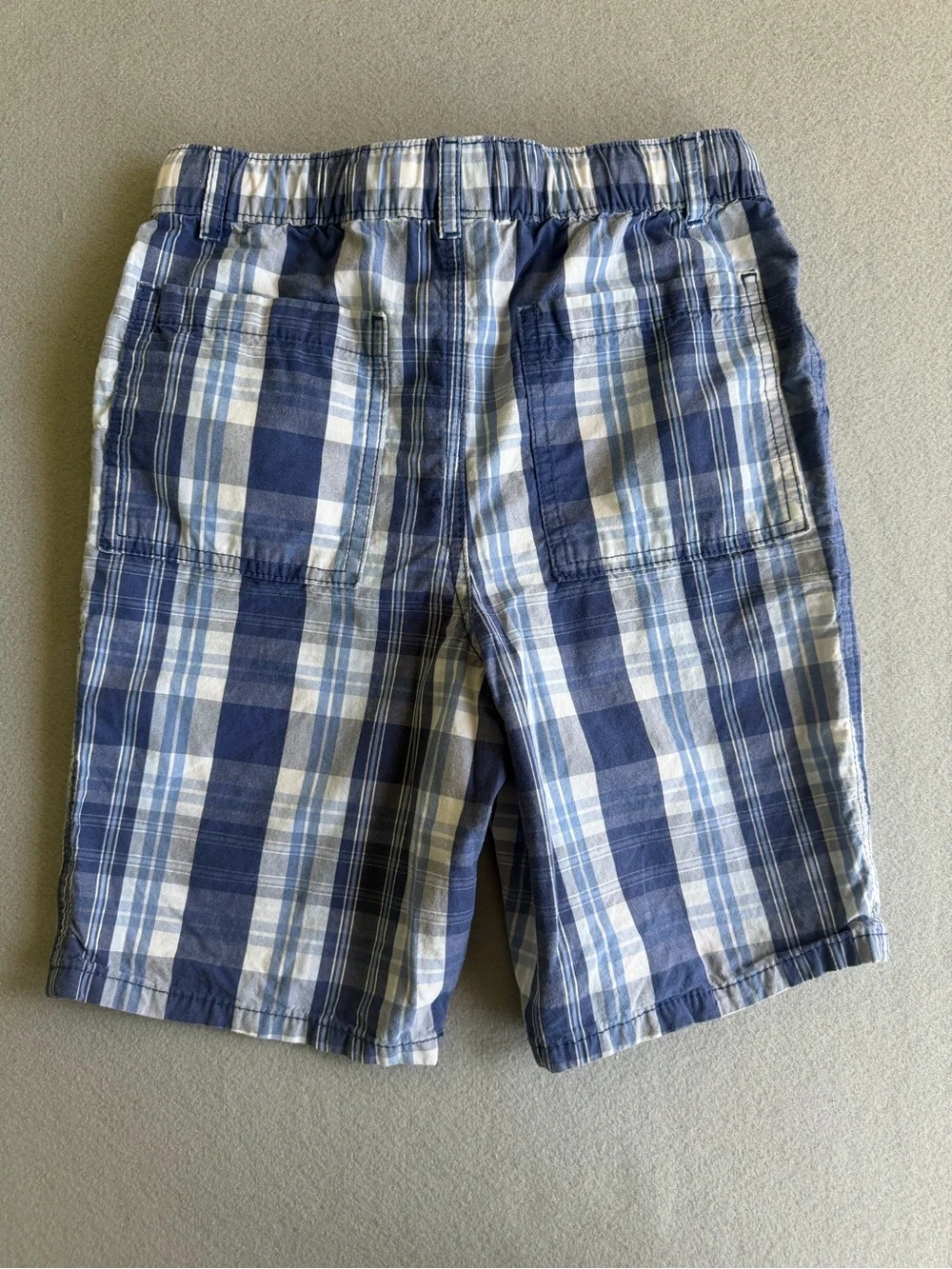 Gymboree Short Plaid Drawstring Waist Sz 8 Boys Pockets